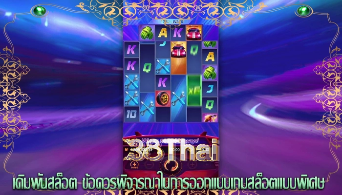 เดิมพันสล็อต ข้อควรพิจารณาในการออกแบบเกมสล็อตแบบพิเศษ